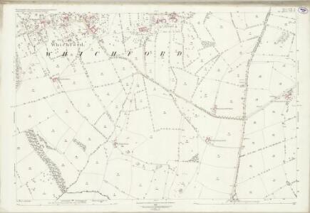 Warwickshire LVII.11 (includes: Hook Norton; Long Compton; Rollright; Whichford) - 25 Inch Map