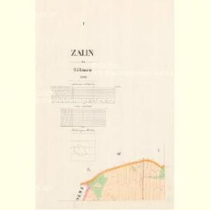Zalin - c9114-1-001 - Kaiserpflichtexemplar der Landkarten des stabilen Katasters