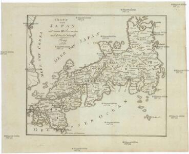Charte von JAPAN mit seinen VII Provinzen