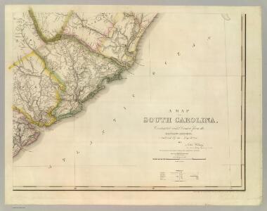 Map Of South Carolina (southeast portion)
