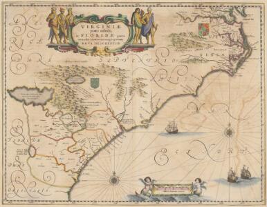Virginiae partis australis, et Floridae partis orientalis, interjacentiumque regionum Nova Descriptio. [Karte], in: Novus atlas absolutissimus, Bd. 6, S. 210.