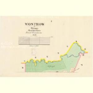 Wostrow - c5567-1-001 - Kaiserpflichtexemplar der Landkarten des stabilen Katasters