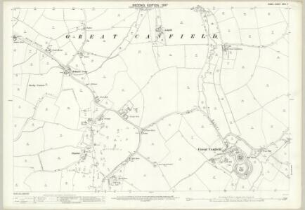 Essex (1st Ed/Rev 1862-96) XXXII.7 (includes: Great Canfield; Little Canfield) - 25 Inch Map