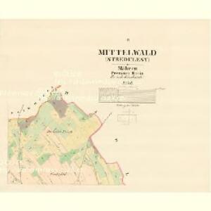 Mittelwald (Stredulesy) - m2907-1-002 - Kaiserpflichtexemplar der Landkarten des stabilen Katasters