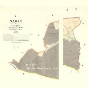 Sawin - m2696-1-002 - Kaiserpflichtexemplar der Landkarten des stabilen Katasters