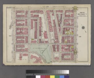 Plate 154: Bounded by W. 145th Street, Eighth Avenue, W. 139th Street, (St. Nicholas Park, College of the City of New York) and Amsterdam Avenue.