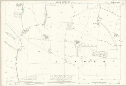Durham XLVII.12 (includes: Gainford; Ingleton; Langton; Raby With Keverstone; Staindrop; Wackerfield) - 25 Inch Map