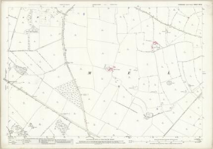 Yorkshire XXV.9 (includes: Forcett With Carkin; Gilling; Melsonby) - 25 Inch Map