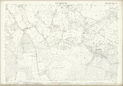 Monmouthshire XIV.16 (includes: Mitchell Troy United; Trelech United) - 25 Inch Map