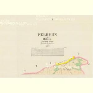 Felbern - c8826-1-001 - Kaiserpflichtexemplar der Landkarten des stabilen Katasters