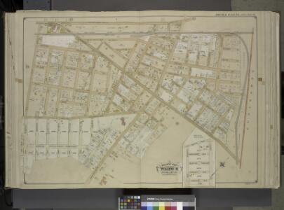 Queens, Vol. 1, Double Page Plate No. 16; Part of     Ward 4; Jamaica; [Map bounded by Jericho Turnpike, Hempstead and Jamaica Plank   Road, First Ave., Queens Boulevard, 2nd Ave., 3rd Ave., 4th Ave., 5th Ave.,      Sherwood Ave., 6th Ave., Franklin A