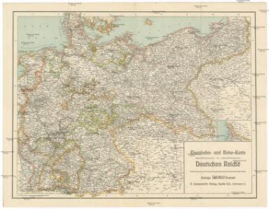 Eisenbahn- und Reise-Karte vom Deutschen Reiche
