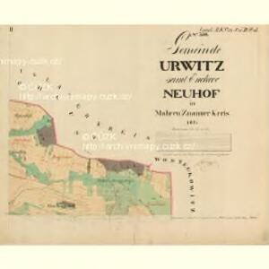 Urwitz - m3447-1-002 - Kaiserpflichtexemplar der Landkarten des stabilen Katasters
