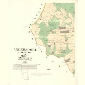 Andersdorf (Andrzeow) - m2143-1-003 - Kaiserpflichtexemplar der Landkarten des stabilen Katasters