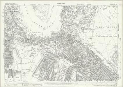 Kent XIX.7 (includes: Chatham; Frindsbury Extra; Gillingham; Rochester) - 25 Inch Map