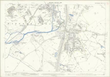 Hertfordshire XLIV.6 (includes: Bushey; Watford Rural; Watford) - 25 Inch Map