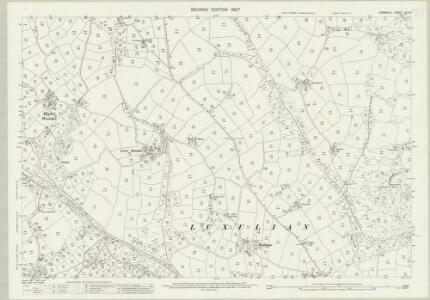 Cornwall XLII.5 (includes: Lanlivery; Luxulyan; St Austell) - 25 Inch Map