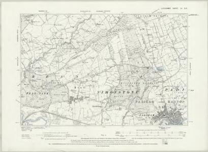 Lancashire LV.SW - OS Six-Inch Map