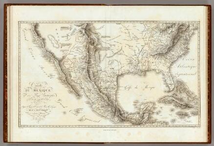 Carte Du Mexique et des Pays Limitrophes Situes Au Nord.