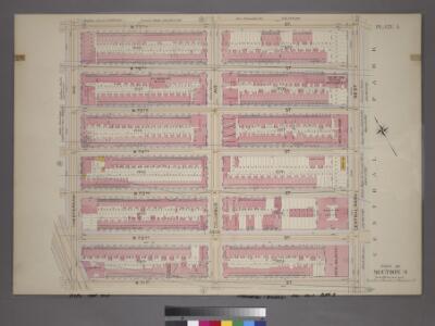 Plate 5, Part of Section 4: [Bounded by W. 77th Street, Central Park West, W. 71st Street and Amsterdam Avenue.]