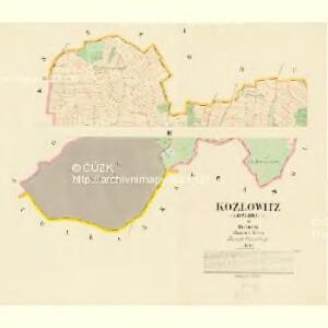 Kozlowitz (Kozlowice) - c3456-1-001 - Kaiserpflichtexemplar der Landkarten des stabilen Katasters