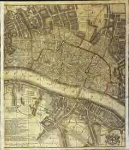 A new and exact plan of the city of London and suburbs thereof, 2