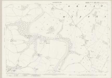 Yorkshire CXCVIII.1 (includes: Aighton Bailey And Chaigley; Great Mitton) - 25 Inch Map