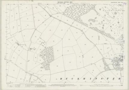 Leicestershire XIV.14 (includes: Buckminster; Garthorpe; Sproxton) - 25 Inch Map
