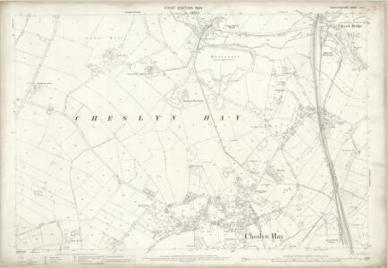 Staffordshire LVII.1 (includes: Cannock; Cheslyn Hay; Great Wyrley; Saredon) - 25 Inch Map