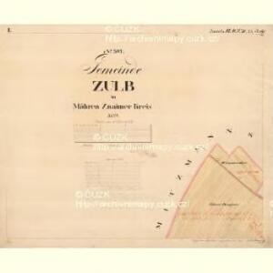 Zulb - m2788-2-001 - Kaiserpflichtexemplar der Landkarten des stabilen Katasters
