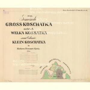 Gross Koschatka - m1295-1-001 - Kaiserpflichtexemplar der Landkarten des stabilen Katasters