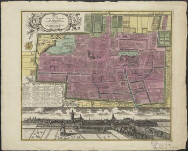 Plan de la Haye en Hollande, contenant ses places, palais et edifices