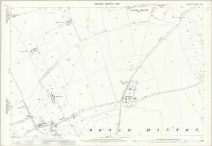 Wiltshire XXII.6 (includes: Broad Hinton; Broad Town; Clyffe Pypard; Lydiard Tregoze; Wroughton) - 25 Inch Map