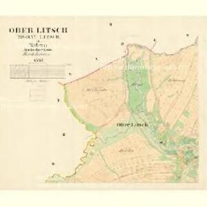Ober Litsch (Horny Litsch) - m0795-1-002 - Kaiserpflichtexemplar der Landkarten des stabilen Katasters