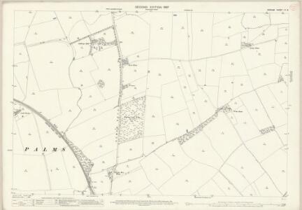 Durham LV.8 (includes: Long Newton; Low Dinsdale; Middleton St George; Morton Palms; Sadberge) - 25 Inch Map