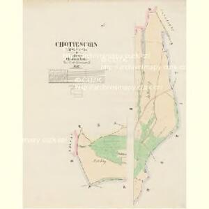 Chotieschin (Chotěssiny) - c2587-1-002 - Kaiserpflichtexemplar der Landkarten des stabilen Katasters