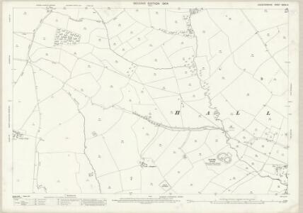 Leicestershire XXXIX.14 (includes: Cranoe; Glooston; Goadby; Hallaton; Slawston; Tugby) - 25 Inch Map