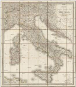 Carta geografica, statistica e postale dell'Italia
