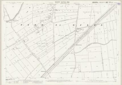 Lincolnshire CXLIXA.1 (includes: Newton; Tydd St Giles; Tydd St Mary) - 25 Inch Map