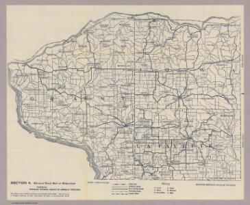 Section 4. Bicycle Road Map of Wisconsin.