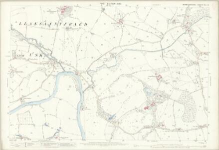 Monmouthshire XIII.10 (includes: Llanarth Fawr; Llanover Fawr) - 25 Inch Map
