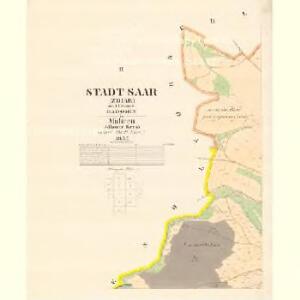 Stadt Saar (Ždiar) - m3634-2-002 - Kaiserpflichtexemplar der Landkarten des stabilen Katasters