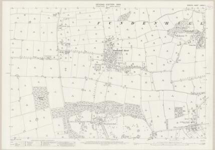 Norfolk LXXXVI.11 (includes: Ashwellthorpe; Tacolneston) - 25 Inch Map