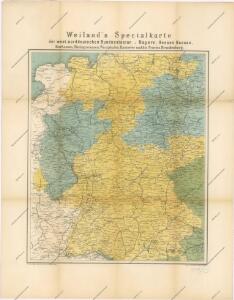 Special-Karte der west-norddeutschen Bundesstaaten