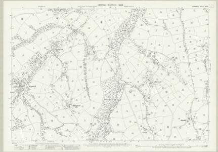 Cornwall VIII.4 (includes: Jacobstow; Poundstock; Week St Mary) - 25 Inch Map