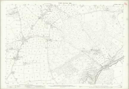 Cornwall XL.12 (includes: St Columb Major; St Dennis; St Enoder) - 25 Inch Map