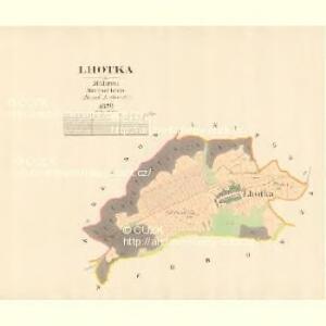 Lhotka - m1522-1-001 - Kaiserpflichtexemplar der Landkarten des stabilen Katasters