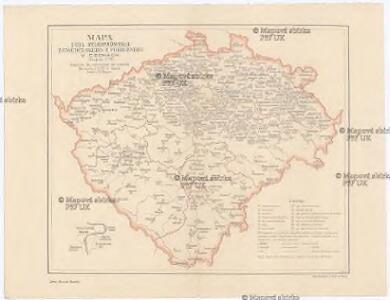 Mapa sídel velkoprůmyslu zemědělského a příbuzného v Čechách