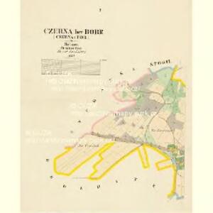 Czerna bey Borr (Czerna u Bor) - c0877-1-001 - Kaiserpflichtexemplar der Landkarten des stabilen Katasters