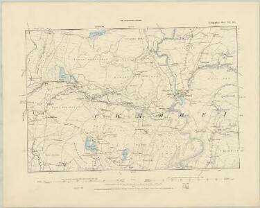 Cardiganshire VI.NW - OS Six-Inch Map